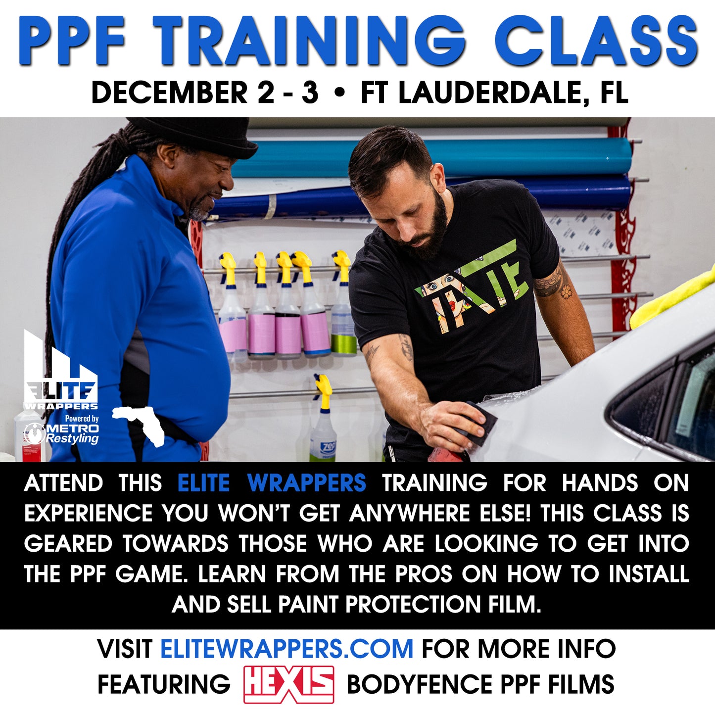Paint Protection Film Training Class in Florida