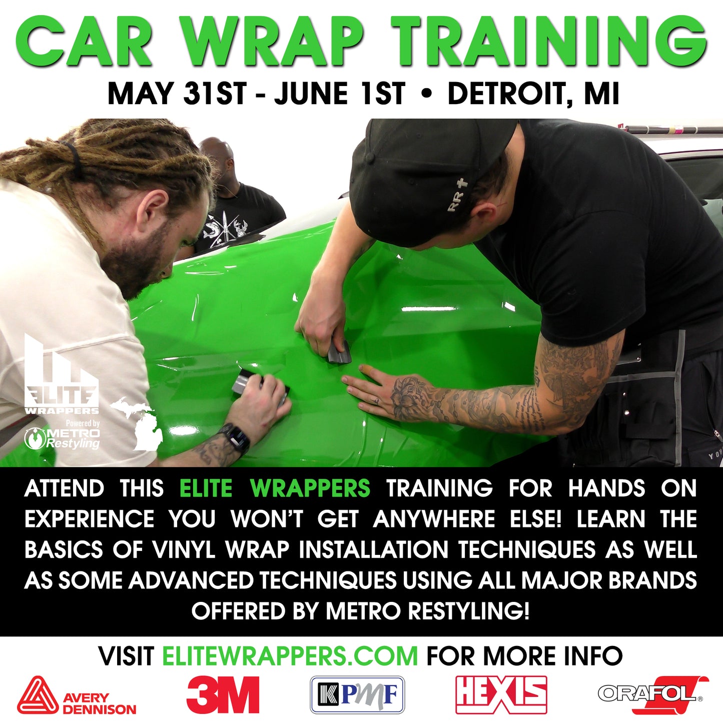Car Wrap Training Class - MI - May 31st & June 1st, 2025