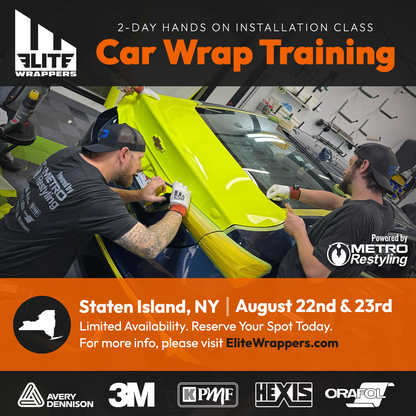 Car Wrap Training Class - NY - August 22nd & 23rd, 2026