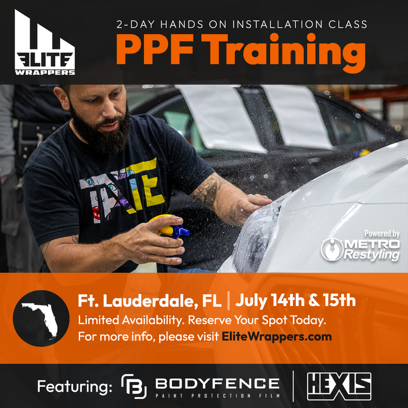 Paint Protection Film Training Class - FL - July 14th & 15th, 2026
