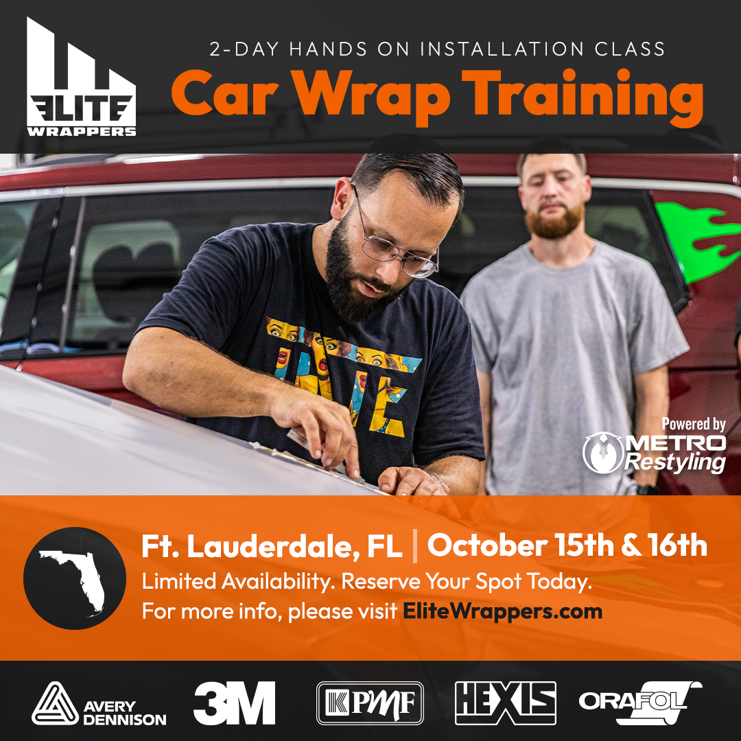 Car Wrap Training Class - FL - October 15th & 16th, 2026