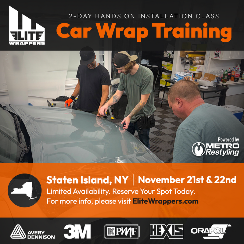 Car Wrap Training Class - NY - November 21st & 22nd, 2026