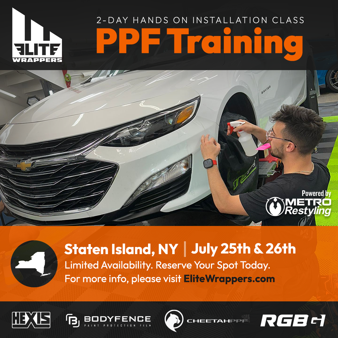 Paint Protection Film Training Class - NY - July 25th & 26th, 2026