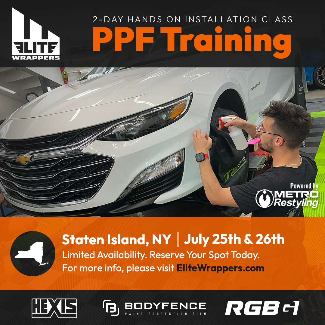 Paint Protection Film Training Class - NY - July 25th & 26th, 2026
