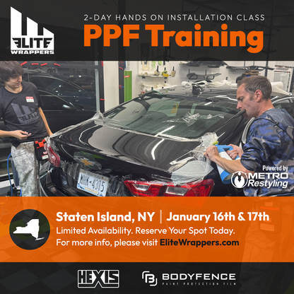 Paint Protection Film Training Class - NY - January 16th & 17th, 2027