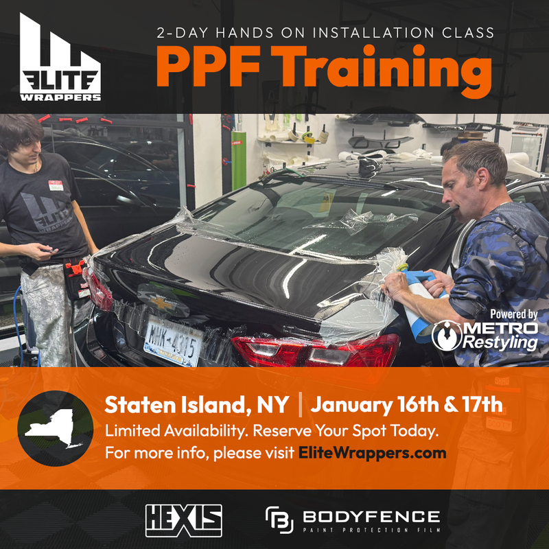 Paint Protection Film Training Class - NY - January 16th & 17th, 2027