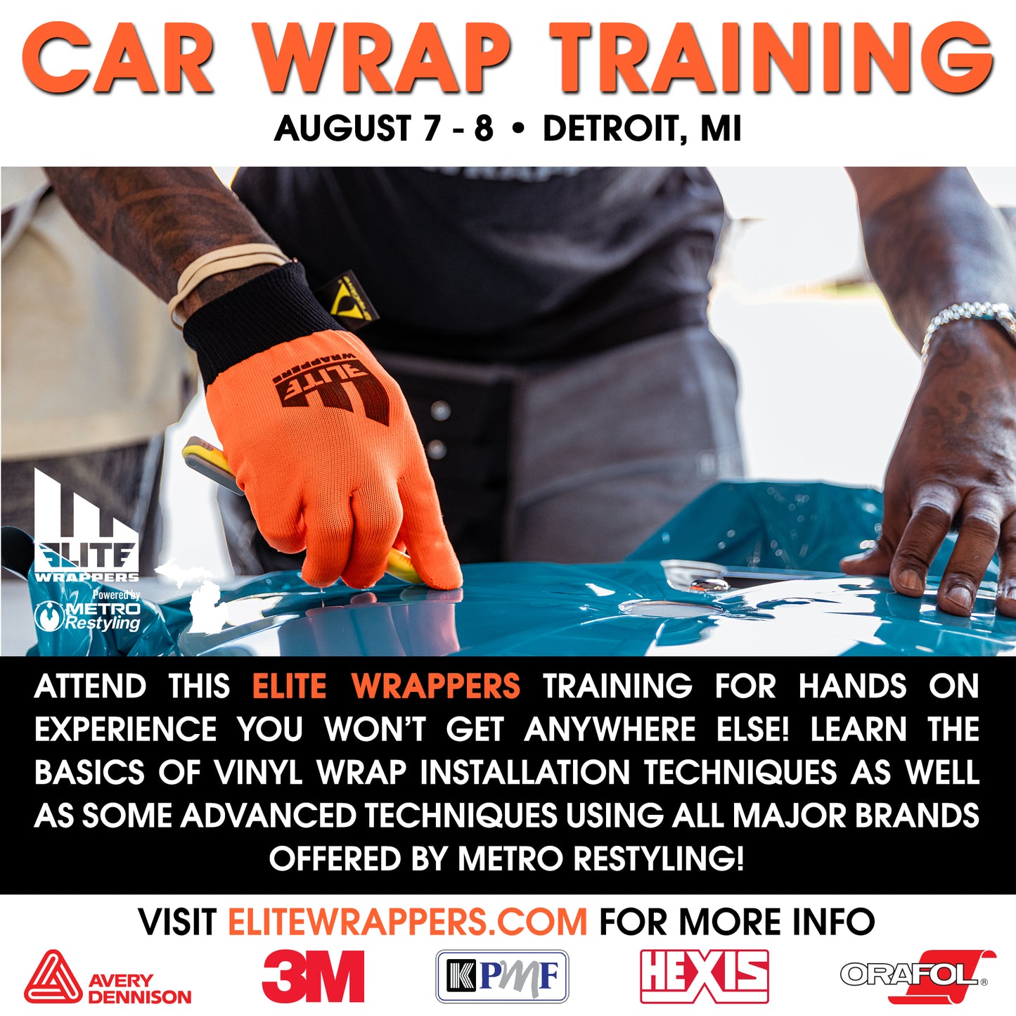 Car Wrap Training Class - MI - August 7th & 8th, 2025