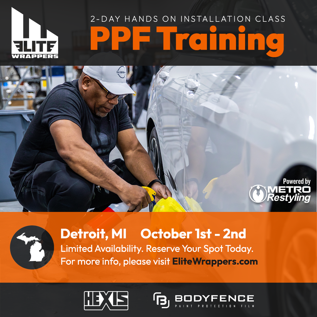Paint Protection Film Training Class - MI - October 1st & 2nd, 2026
