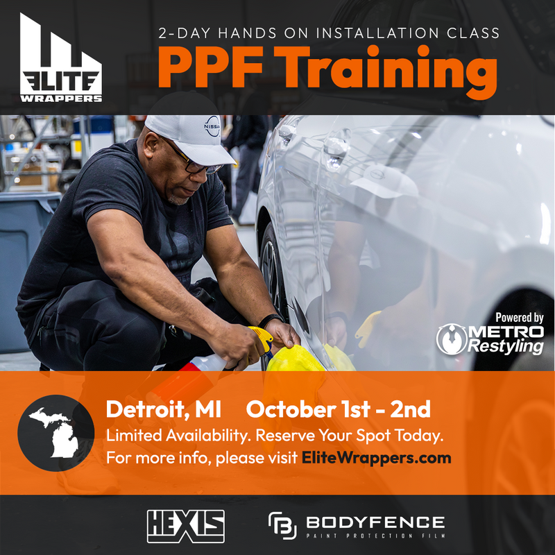 Paint Protection Film Training Class - MI - October 1st & 2nd, 2026