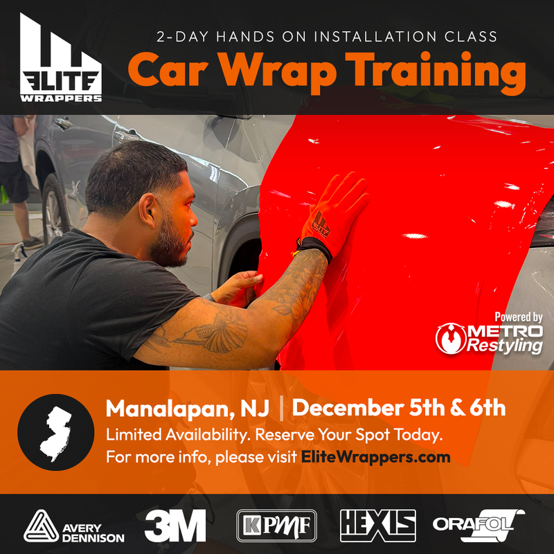 Car Wrap Training Class - NJ - December 5th & 6th, 2026