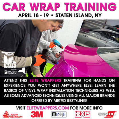 Car Wrap Training Class - NY - April 18th & 19th, 2026