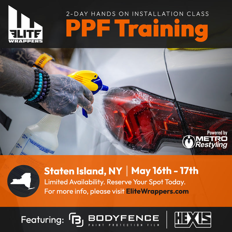 Paint Protection Film Training Class - NY - May 16th & 17th, 2026