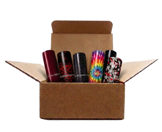 Assorted Vinyl Wrap Craft & Project Scrap Box